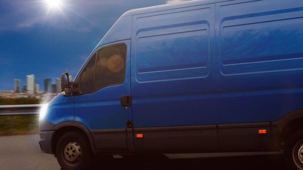 blue-delivery-van