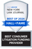 NYLJ710202457522USCLAIMS_Best Consumer Litigation Funding Provider_HOF